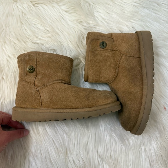 [UGG] Kids Chestnut Suede Boots - Size 1 - Picture 1 of 5